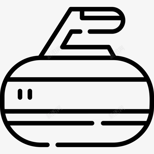 冰壶冬季运动12直线运动图标svg_新图网 https://ixintu.com 冬季运动12 冰壶 直线运动