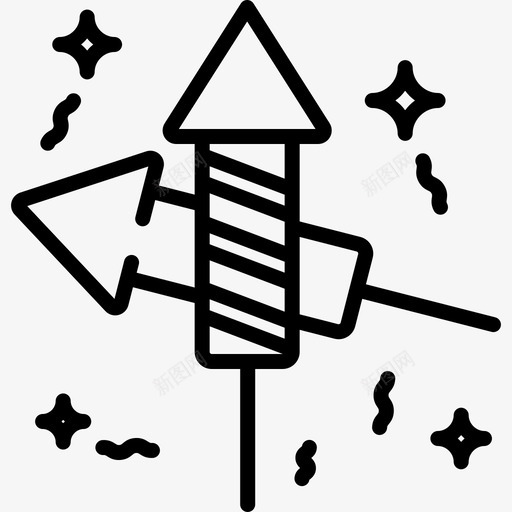 烟花马戏团2直线图标svg_新图网 https://ixintu.com 烟花 直线 马戏团2