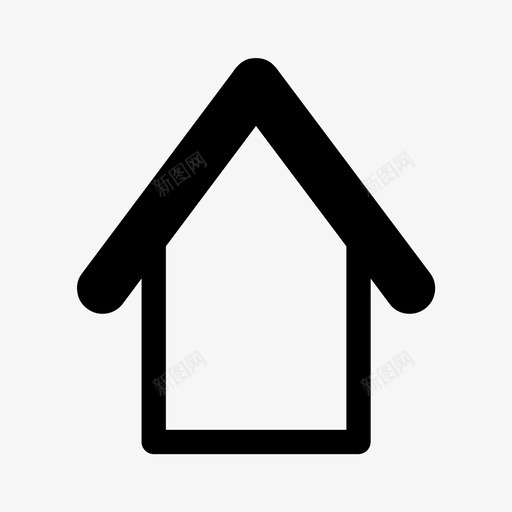 家回来房子图标svg_新图网 https://ixintu.com 回来 家 房子 菜单