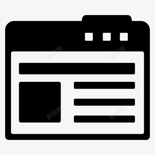 界面浏览器内容图标svg_新图网 https://ixintu.com 内容 布局 搜索引擎优化和商业图标集2 浏览器 界面 管理 网站