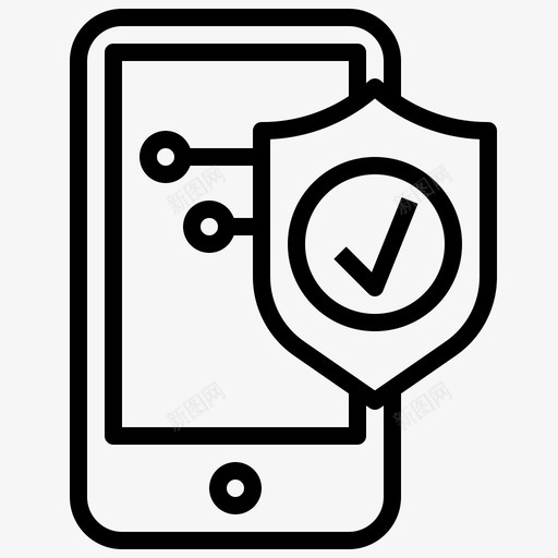 移动安全手机挂锁图标svg_新图网 https://ixintu.com 安全系统 手机 挂锁 移动安全 网络安全
