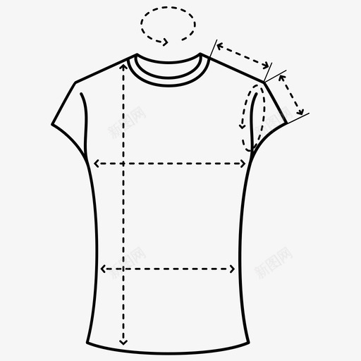 女式上衣服装尺寸帽袖服装尺寸图标svg_新图网 https://ixintu.com 上衣服装 女式上衣服装尺寸 尺寸 帽袖 服装尺寸 男女上衣服装尺寸