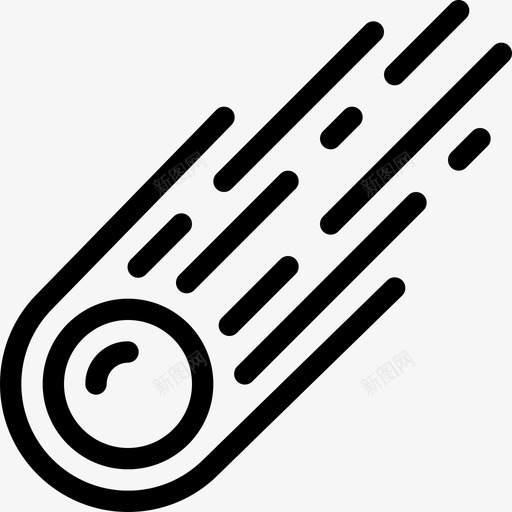 陨石空间35直线图标svg_新图网 https://ixintu.com 直线 空间35 陨石