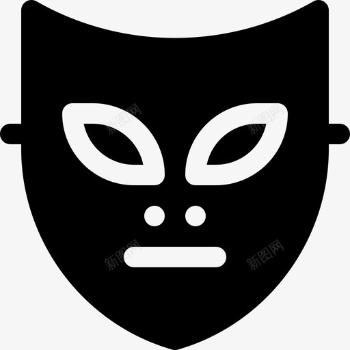 面具化装派对4填充图标svg_新图网 https://ixintu.com 化装派对4 填充 面具