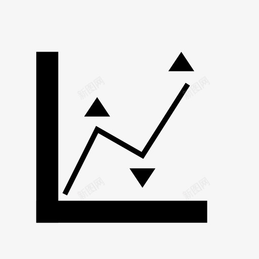 图表下跌股票图标svg_新图网 https://ixintu.com 上涨 下跌 图表 股票