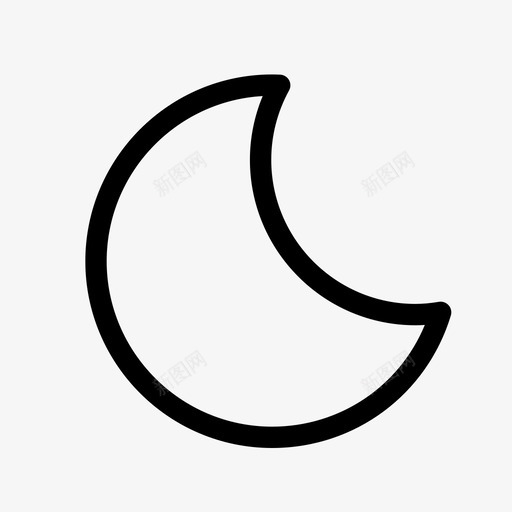 晴(夜)svg_新图网 https://ixintu.com 晴(夜)