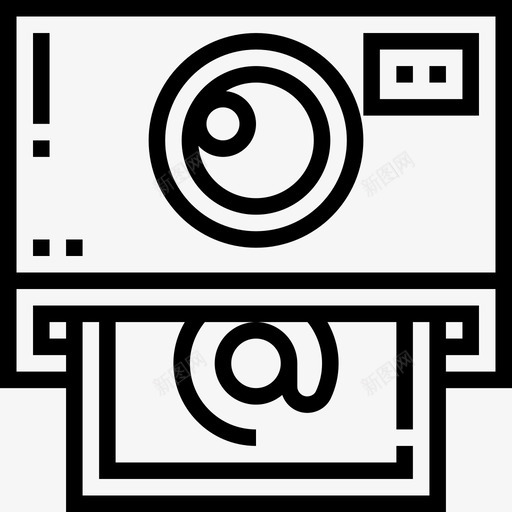 照相摄像机社交媒体29图标svg_新图网 https://ixintu.com 摄像机 照相 社交媒体29 线性
