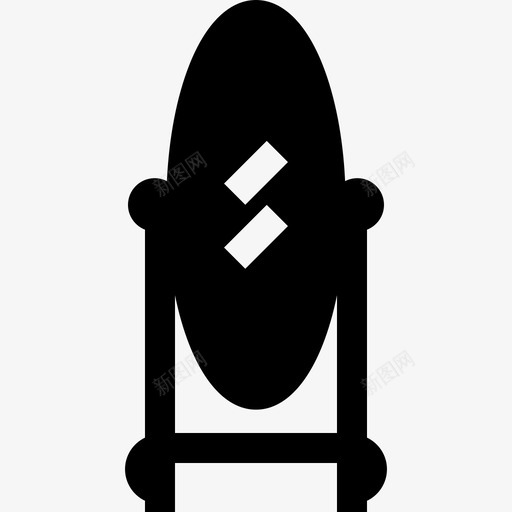 镜子复古装饰9填充图标svg_新图网 https://ixintu.com 填充 复古装饰9 镜子