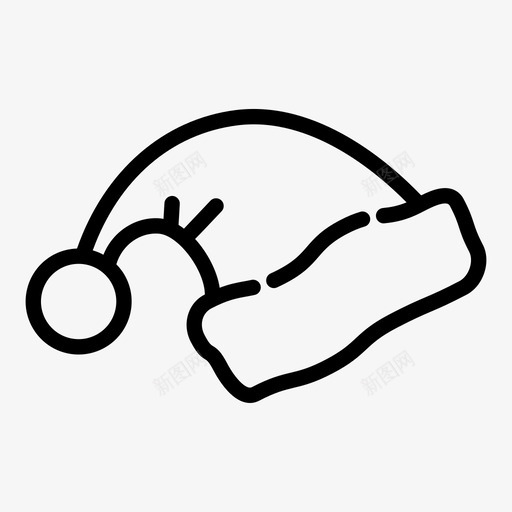 圣诞帽圣诞节假日图标svg_新图网 https://ixintu.com 假日 圣诞帽 圣诞节