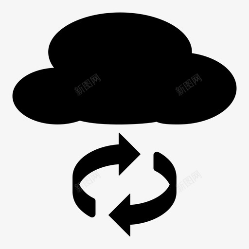云同步数据同步贝尔天气云扩大同步图标svg_新图网 https://ixintu.com 云同步 数据同步 贝尔天气云扩大同步