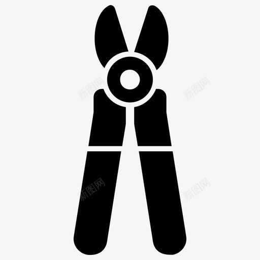 钳子刀维修工具修理工具图标svg_新图网 https://ixintu.com 修理工具 建筑小工具 建筑工具字形图标 维修工具 车间设备 钳子刀