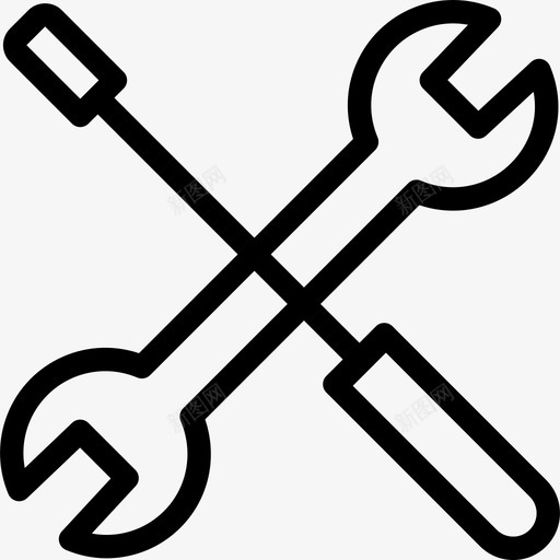 维修工具运输工具34线性图标svg_新图网 https://ixintu.com 线性 维修工具 运输工具34