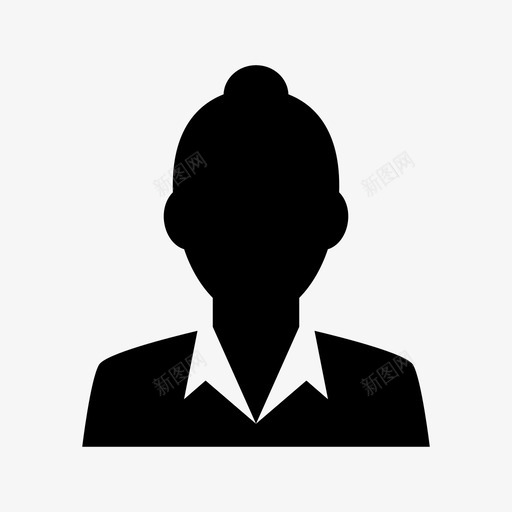女商人头像人物图标svg_新图网 https://ixintu.com 人物 商人 头像 女商人 简介
