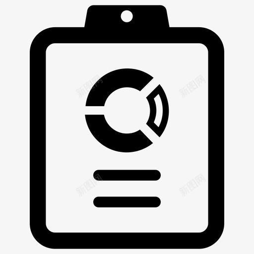 饼图分析剪贴板图标svg_新图网 https://ixintu.com 分析 剪贴板 报告 注释 混合1 统计 饼图