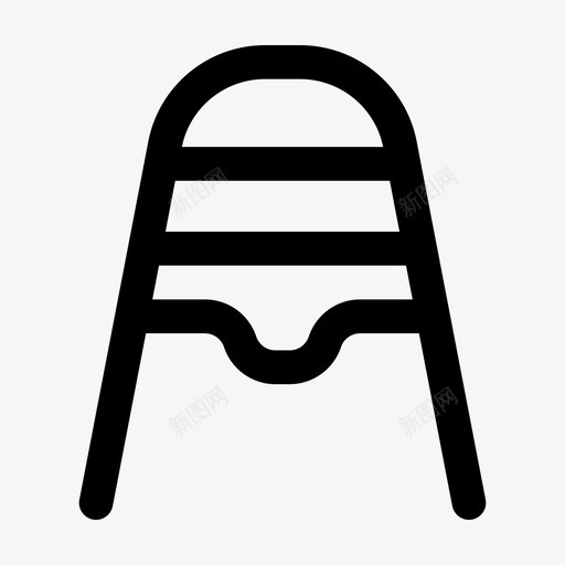 婴儿椅喂食家具图标svg_新图网 https://ixintu.com jumpiconbabyboldline 喂食 婴儿 婴儿椅 家具 幼儿