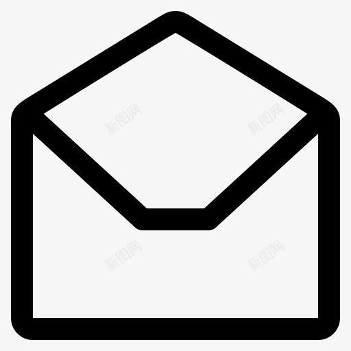 电子邮件打开信封信件图标svg_新图网 https://ixintu.com 信件 信封 电子邮件打开