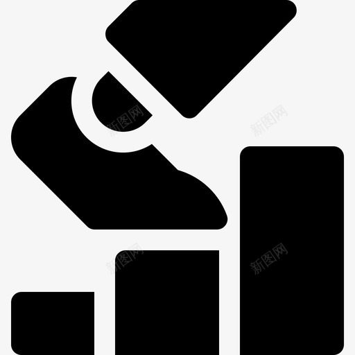 楼梯职位提升2已填充图标svg_新图网 https://ixintu.com 已填充 楼梯 职位提升2