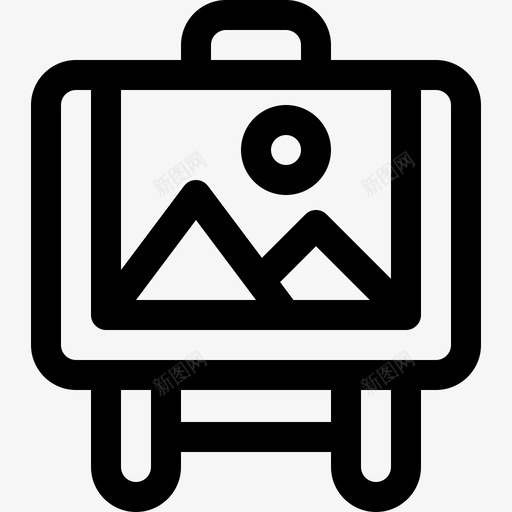 绘画风景艺术5线性图标svg_新图网 https://ixintu.com 线性 绘画 风景艺术5