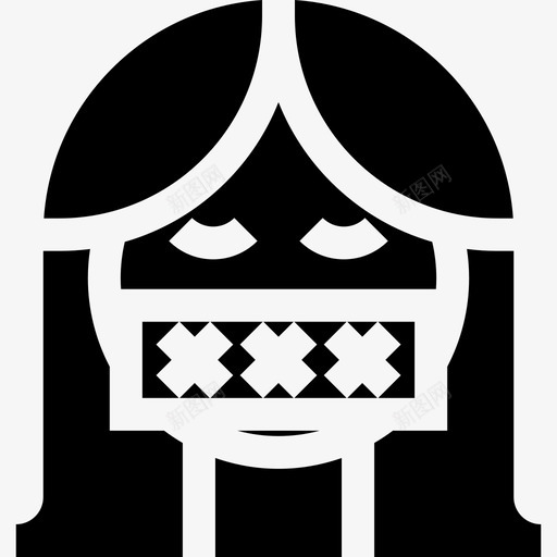 审查和平人权6已填充图标svg_新图网 https://ixintu.com 和平人权6 审查 已填充