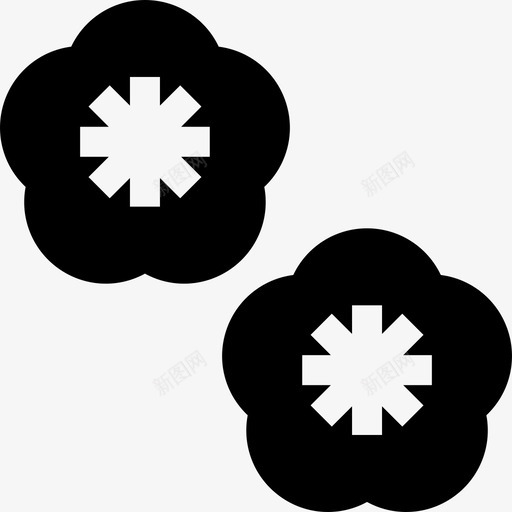 花夏威夷7填充图标svg_新图网 https://ixintu.com 填充 夏威夷7 花
