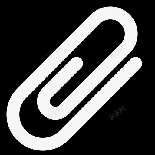 回形针必需品13填充图标svg_新图网 https://ixintu.com 回形针 填充 必需品13