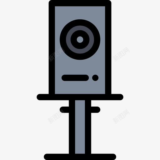 扬声器假日旅行7线性颜色图标svg_新图网 https://ixintu.com 假日旅行7 扬声器 线性颜色