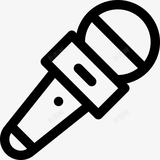 麦克风新闻杂志线性图标svg_新图网 https://ixintu.com 新闻杂志 线性 麦克风