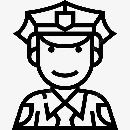 警察人物化身4直系图标svg_新图网 https://ixintu.com 人物化身4 直系 警察