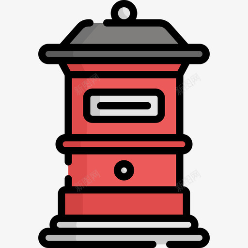 邮箱城市元素20线性颜色图标svg_新图网 https://ixintu.com 城市元素20 线性颜色 邮箱