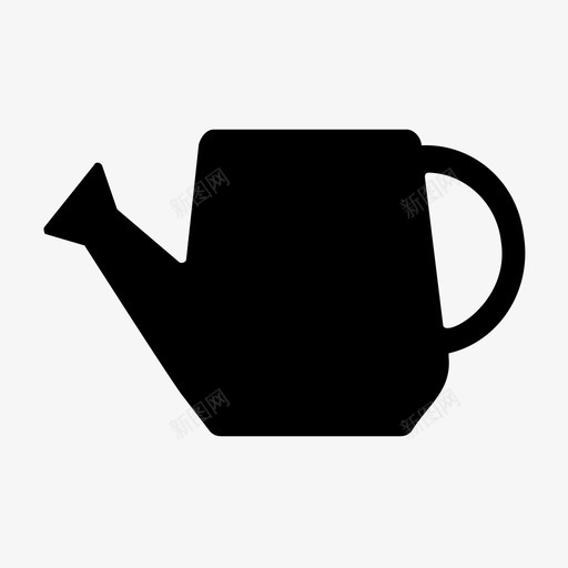 水壶花园工具园艺图标svg_新图网 https://ixintu.com 农业和农业雕文图标 园艺 水壶 洒水 花园工具