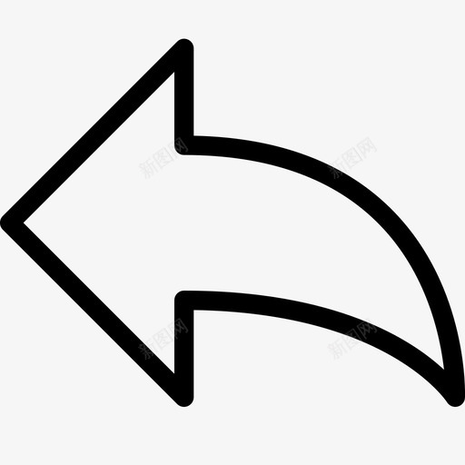 回复通信电子邮件图标svg_新图网 https://ixintu.com 功能 响应 回复 基本行图标 电子邮件 通信