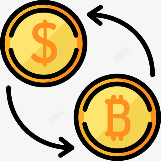 交易所金融47线性颜色图标svg_新图网 https://ixintu.com 交易所 线性颜色 金融47