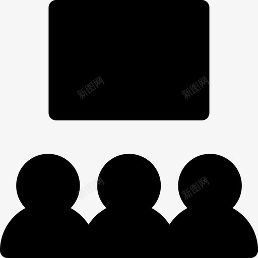 演示团队合作19已填充图标svg_新图网 https://ixintu.com 团队合作19 已填充 演示