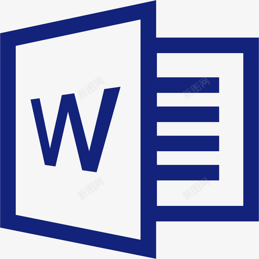 wordsvg_新图网 https://ixintu.com word office 线性 扁平 单色 简约 商务