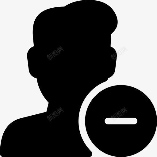 删除用户块受限图标svg_新图网 https://ixintu.com 删除用户 受限 块 用户操作实体图标