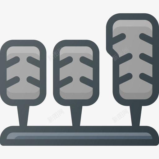 踏板昂贵的部件线性颜色图标svg_新图网 https://ixintu.com 昂贵的部件 线性颜色 踏板