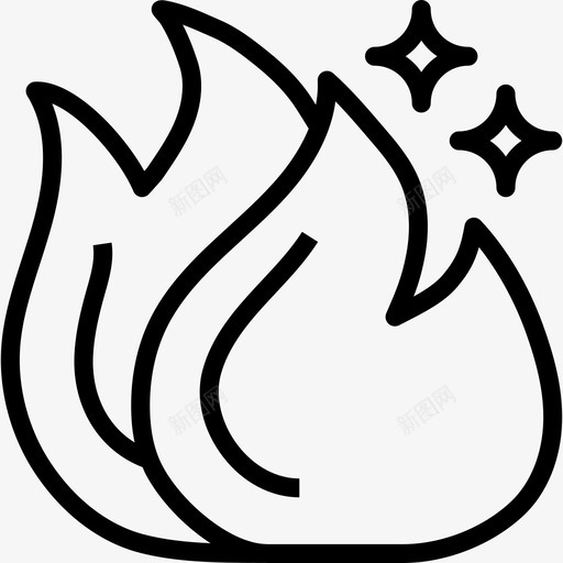 烧伤运动健身2线性图标svg_新图网 https://ixintu.com 烧伤 线性 运动健身2