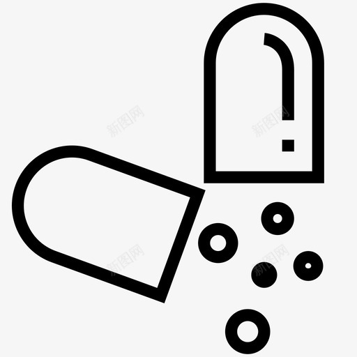 药丸处方药普通药图标svg_新图网 https://ixintu.com 减肥药 处方药 普通药 药丸 避孕药