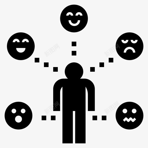 表情动作演员图标svg_新图网 https://ixintu.com 动作 情感 演员 管理心理学雕文 表情 表演