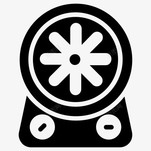 风扇加热器吹风加热器电加热器图标svg_新图网 https://ixintu.com 吹风加热器 家用电器 热水锅炉恒温器和燃气太阳能加热器字形图标 燃气加热器 电加热器 风扇加热器