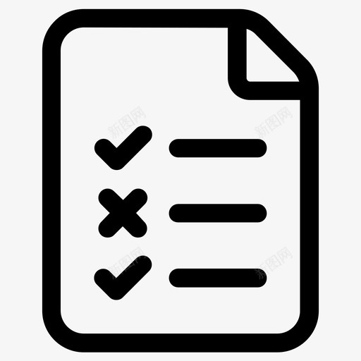 检查表检查单文件纸记录页文件表图标svg_新图网 https://ixintu.com 文件纸记录页文件表 检查单 检查表