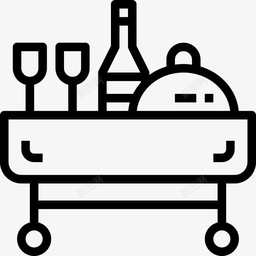 客房服务酒店服务概述直线式图标svg_新图网 https://ixintu.com 客房服务 直线式 酒店服务概述