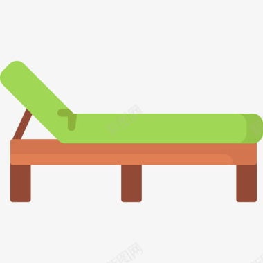 折叠椅家具48扁平图标图标