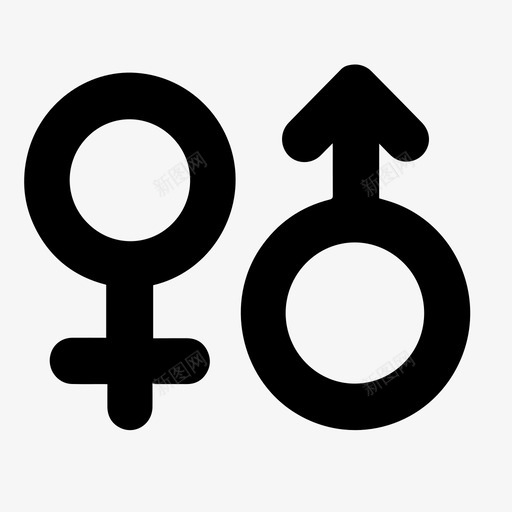 画像概况图标_性别svg_新图网 https://ixintu.com 画像概况图标_性别