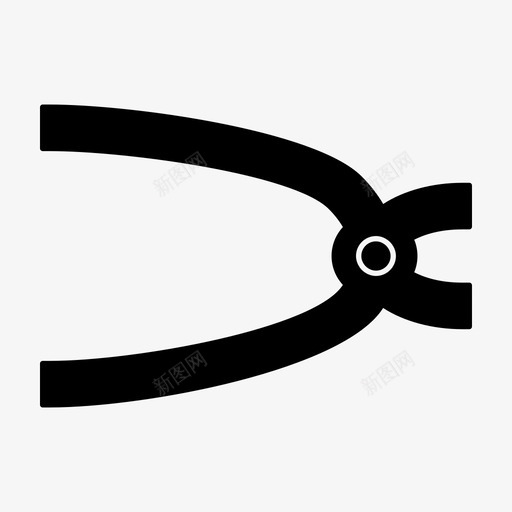 拔牙钳健康标志图标svg_新图网 https://ixintu.com 健康标志 拔牙钳
