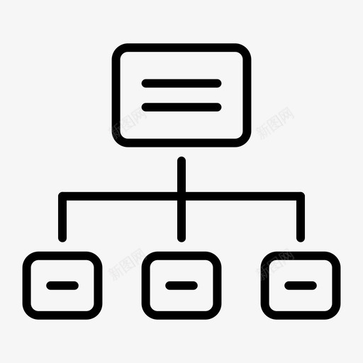 流程图层次结构关系图标svg_新图网 https://ixintu.com 关系 图表轮廓笔划 层次结构 方案 流程图 站点地图 线框