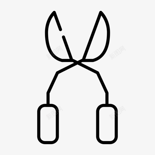 钳子切口夹钳图标svg_新图网 https://ixintu.com 切口 夹持器 夹钳 工具 钳子 间隙薄的工具