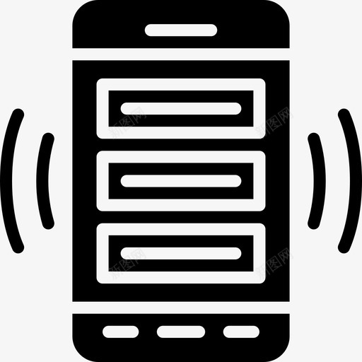 智能手机用户界面mobile4固态图标svg_新图网 https://ixintu.com 固态 智能手机 用户界面mobile4