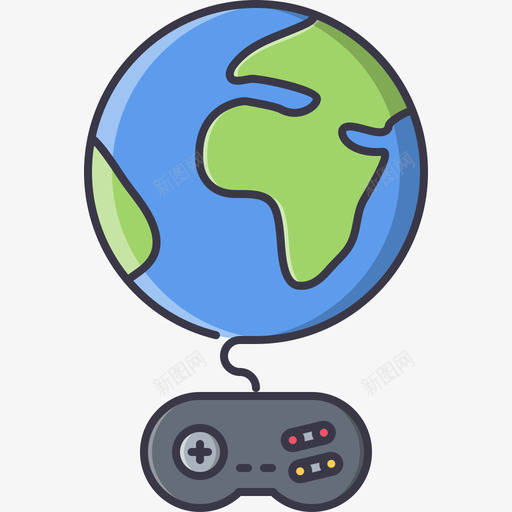 星球游戏3颜色图标svg_新图网 https://ixintu.com 星球 游戏3 颜色