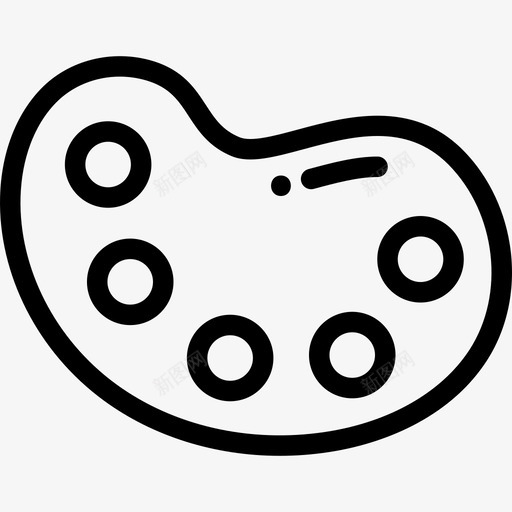 调色板信纸20线性图标svg_新图网 https://ixintu.com 信纸20 线性 调色板